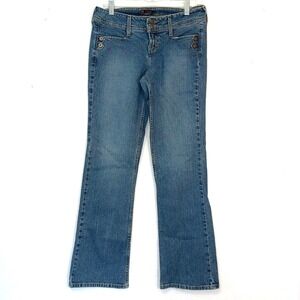 L.EI. LEI Stretch Jeans Women's Junior's flare‎ sz 11 y2k 2000s